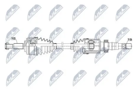 Напіввісь NTY NPW-RE-103