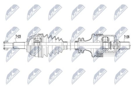 Полуось NTY NPW-RE-105