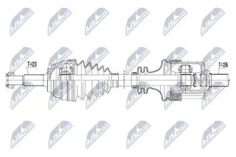 Напіввісь NTY NPW-RE-105