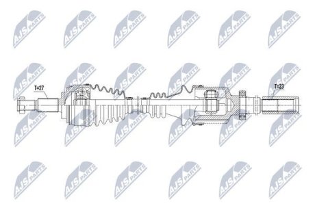 Напіввісь NTY NPW-RE-107 (фото 1)