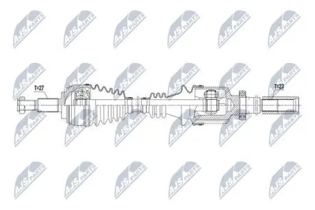 Напіввісь NTY NPW-RE-107