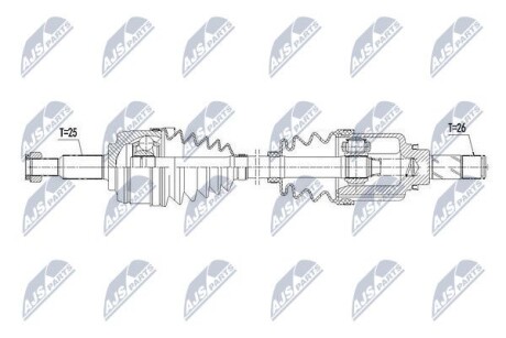 ПОЛУОСЬ NTY NPW-RE-109