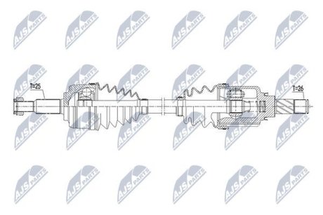 Полуось NTY NPW-RE-113