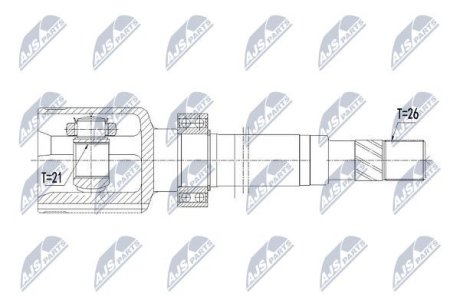 Шарнир равных угловых скоростей NTY NPW-RE-119