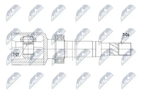 ШРУС / Шарнир равных угловых скоростей NTY NPW-RE-119