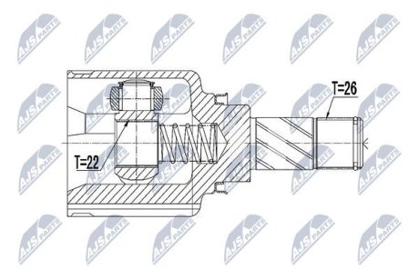 Шарнир равных угловых скоростей NTY NPW-RE-123