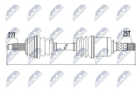 Полуось NTY NPW-SB-010