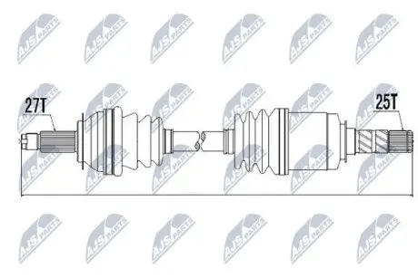 Напіввісь NTY NPW-SB-010