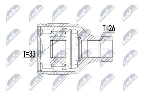 Шарнир равных угловых скоростей NTY NPW-SU-016