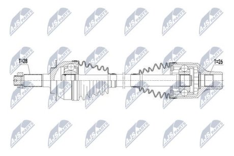 Напіввісь NTY NPW-SU-017