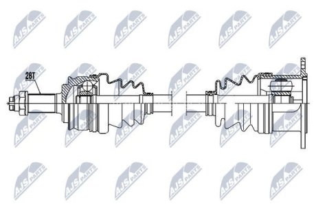 Полуось NTY NPW-SU-023