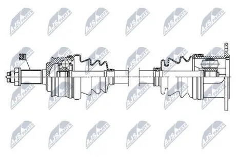 Полуось NTY NPW-SU-023