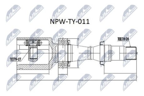 Шарнир равных угловых скоростей NTY NPW-TY-011