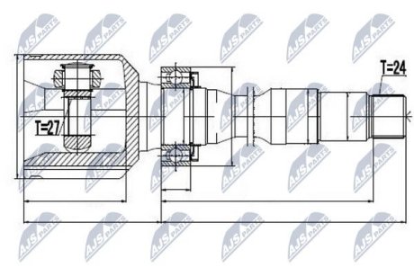 Шарнир равных угловых скоростей NTY NPW-TY-029