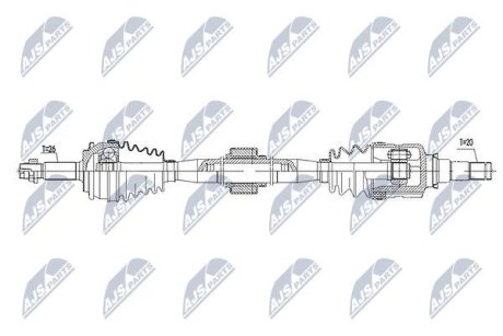 Полуось NTY NPW-TY-085