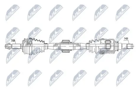Полуось NTY NPW-TY-085