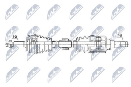 ПОЛУОСЬ NTY NPW-TY-087