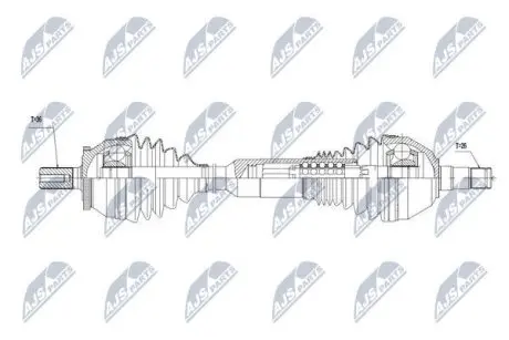 Напіввісь NTY NPW-VV-017