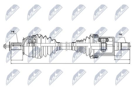 Напіввісь NTY NPW-VV-027