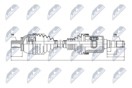 Полуось NTY NPW-VV-033