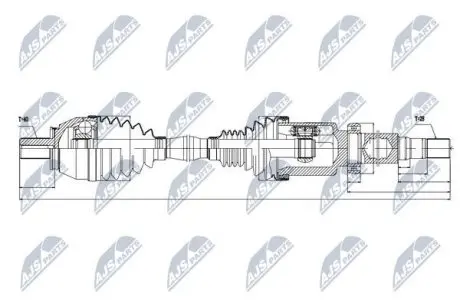 Напіввісь NTY NPW-VV-034