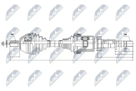 Напіввісь NTY NPW-VV-039