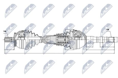 Напіввісь NTY NPW-VV-048