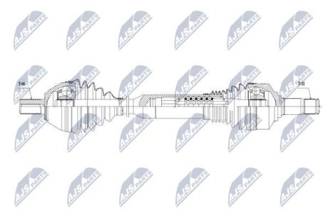 Полуось NTY NPW-VV-052