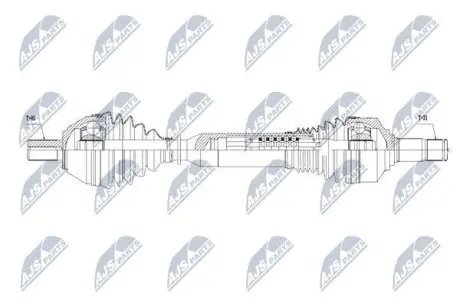 Напіввісь NTY NPW-VV-052