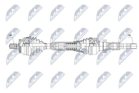 Напіввісь NTY NPW-VV-053