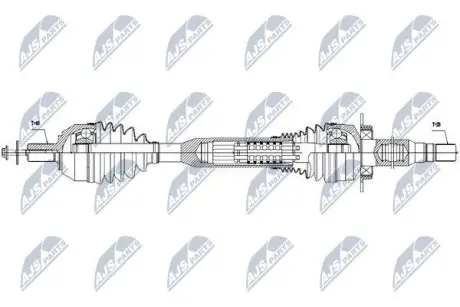 Напіввісь NTY NPW-VV-057