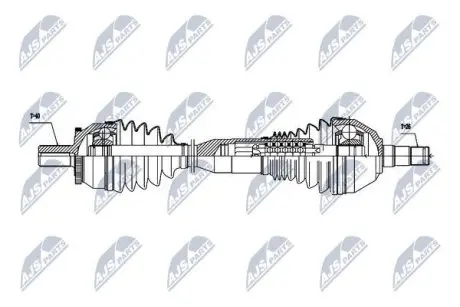 Полуось NTY NPW-VV-059