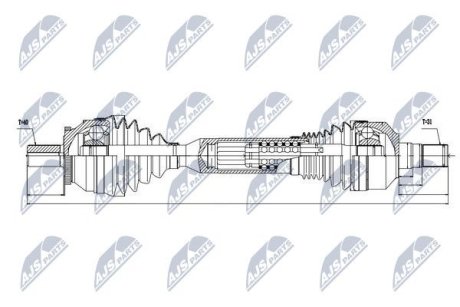 Напіввісь NTY NPW-VV-061