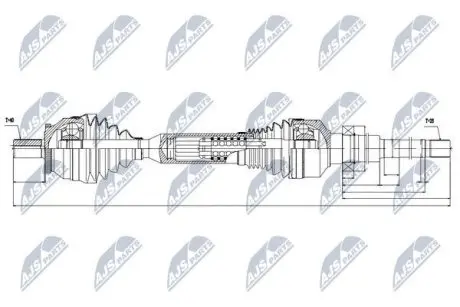 Полуось NTY NPW-VV-064 (фото 1)