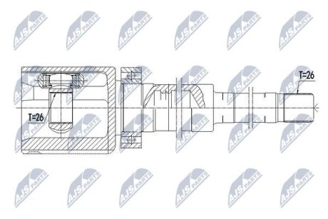 Шарнир равных угловых скоростей NTY NPW-VV-082