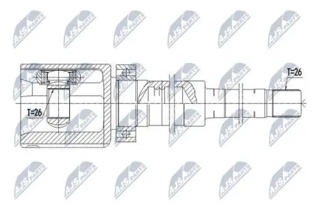 ШРУС / Шарнир равных угловых скоростей NTY NPW-VV-082