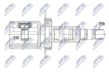 Шарнир равных угловых скоростей NTY NPW-VV-091