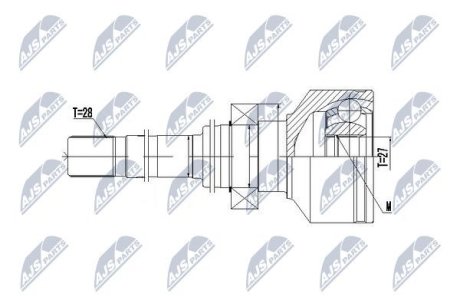 Шарнир равных угловых скоростей NTY NPW-VV-094