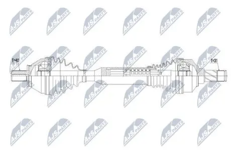 Напіввісь NTY NPW-VV-103