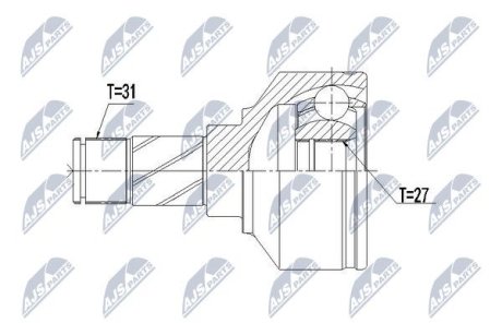 ШАРНИР РАВНЫХ УГЛОВЫХ СКОРОСТЕЙ NTY NPW-VV-106