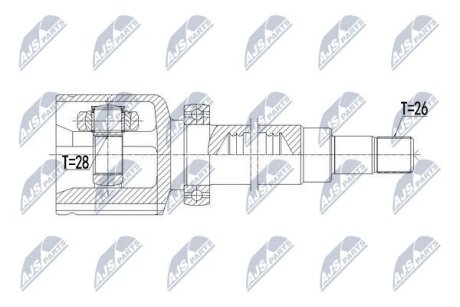 ШАРНИР РАВНЫХ УГЛОВЫХ СКОРОСТЕЙ NTY NPW-VV-108