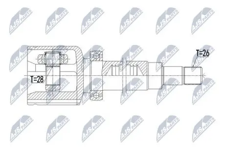 ШРУС / Шарнір рівних кутових швидкостей NTY NPW-VV-108
