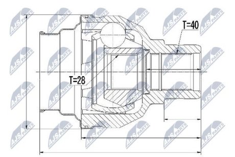 Шарнир равных угловых скоростей NTY NPW-VW-031