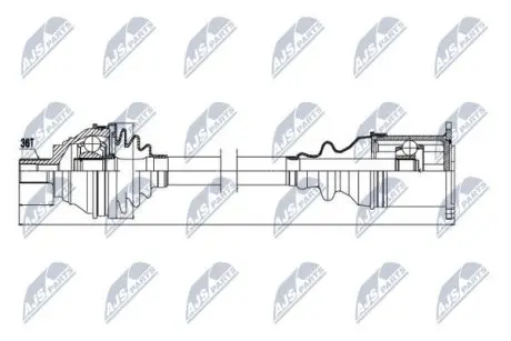 Полуось NTY NPW-VW-039