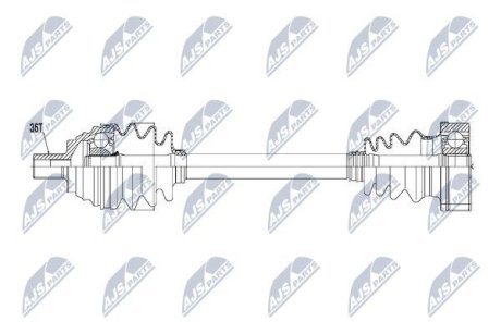 Полуось NTY NPW-VW-057