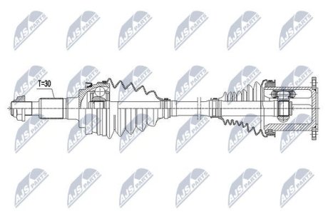 ПОЛУОСЬ NTY NPW-VW-065