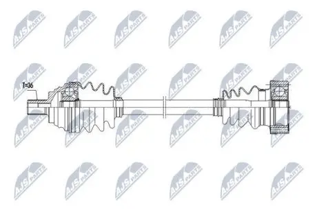 Полуось NTY NPW-VW-067