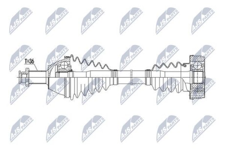 ПОЛУОСЬ NTY NPW-VW-069