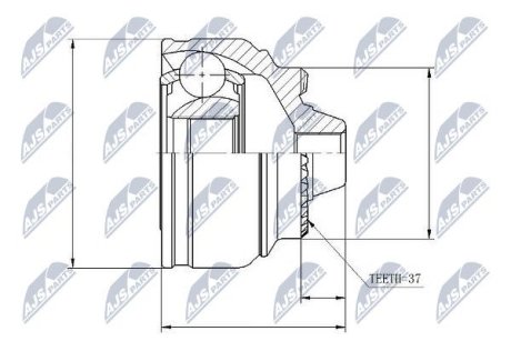 Шарнир равных угловых скоростей NTY NPZ-BM-009