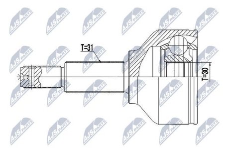 Шарнір рівних кутових швидкостей NTY NPZ-FR-053